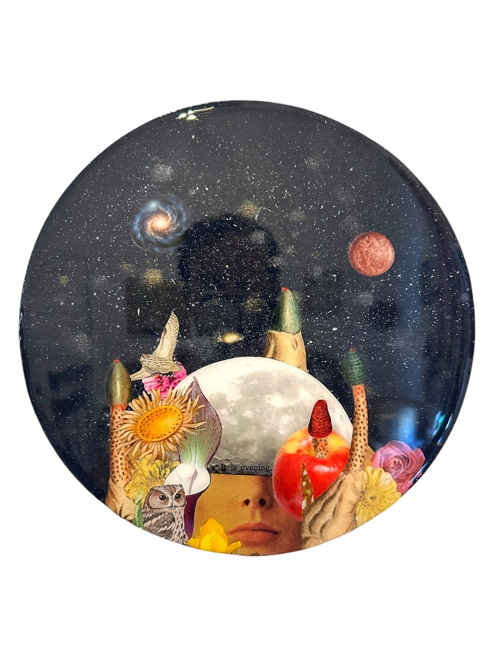 Image of Original Art - Collage Art - Lunar - Moonrise - OOAK