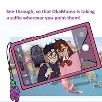Image 4 of [PRE-ORDER] OkaMomo selfie charm!