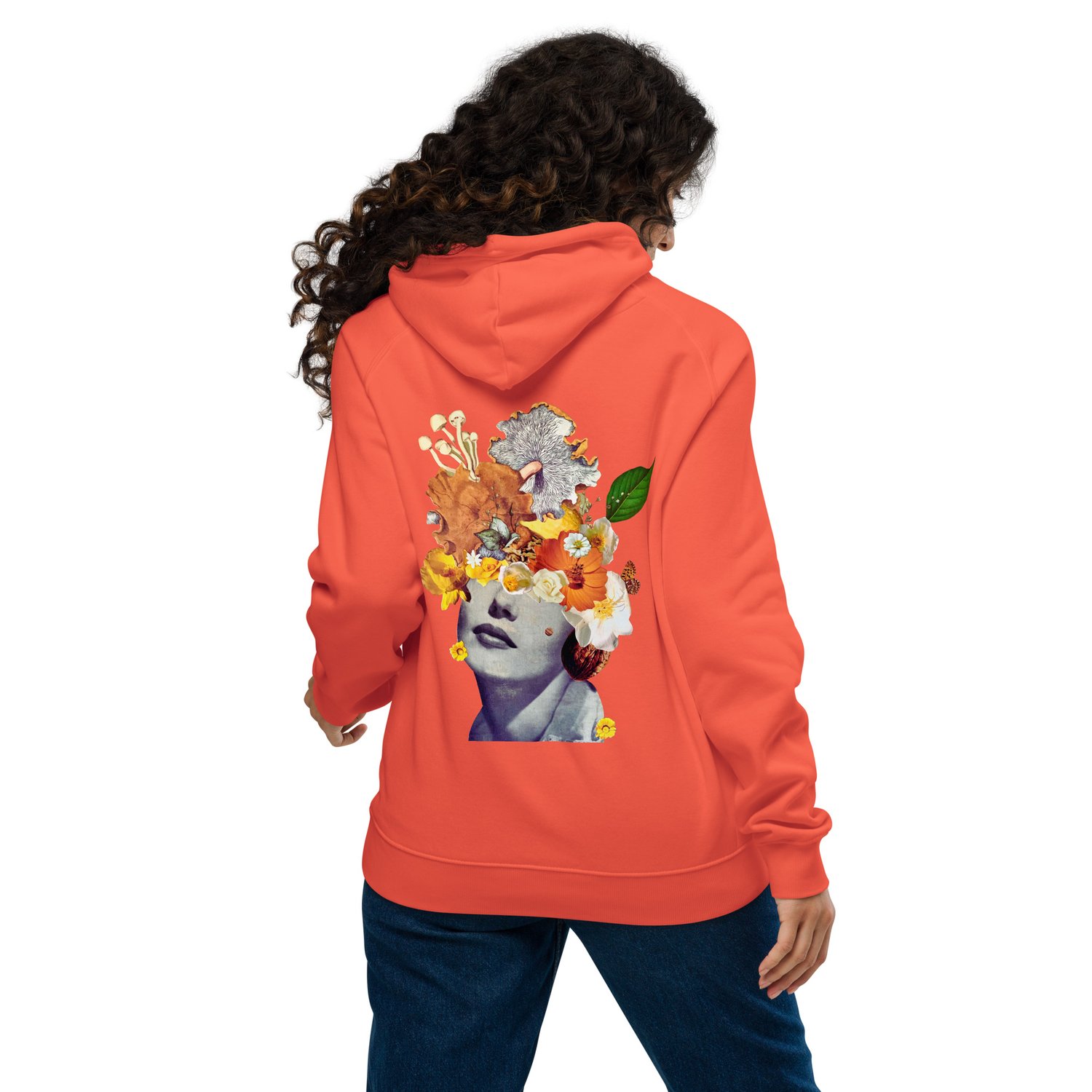 Image of She's a Lil Nuts - Unisex Eco Raglan - Organic Cotton Pullover Hoodie