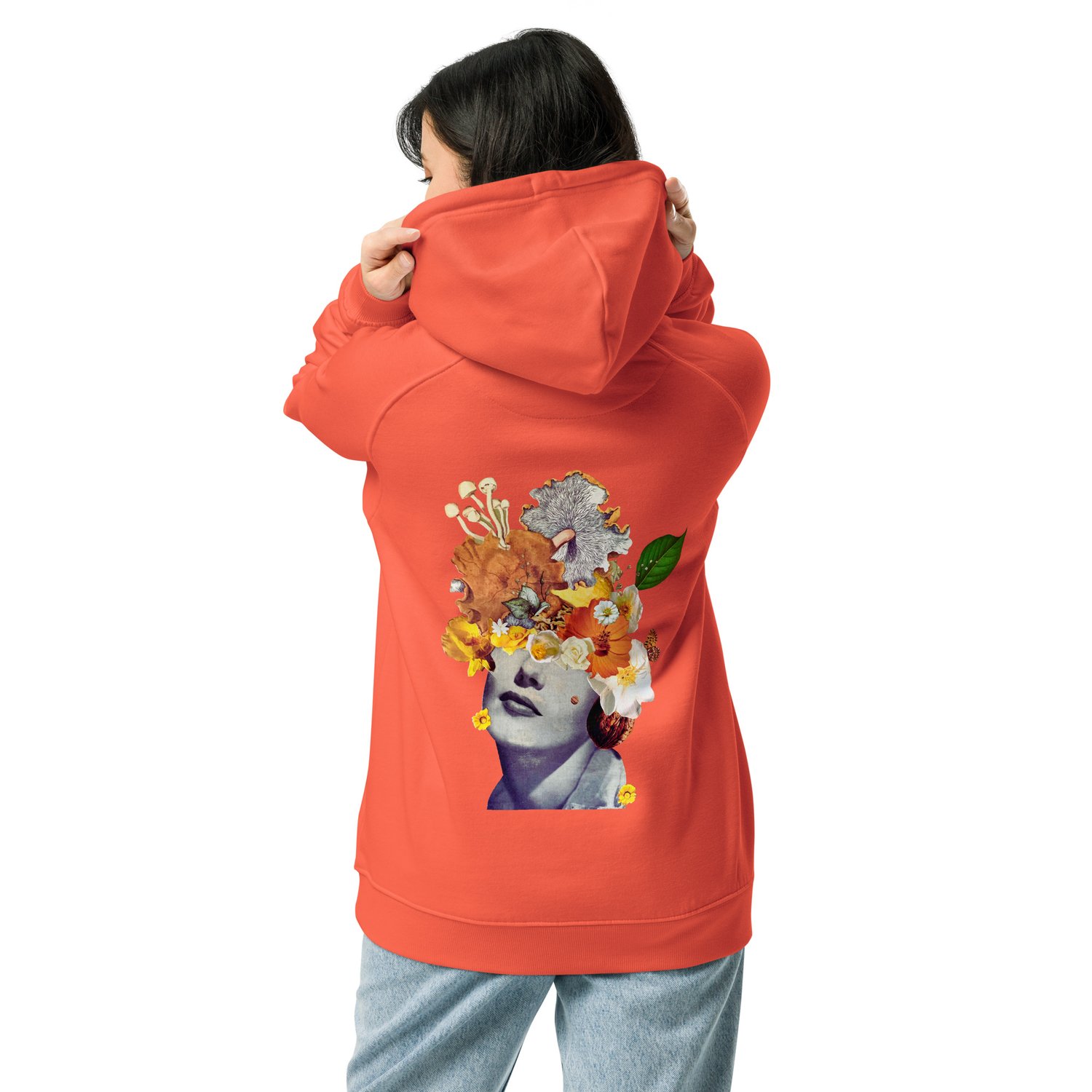 Image of She's a Lil Nuts - Unisex Eco Raglan - Organic Cotton Pullover Hoodie