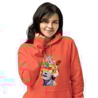 Image 13 of She's a Lil Nuts - Unisex Eco Raglan - Organic Cotton Pullover Hoodie
