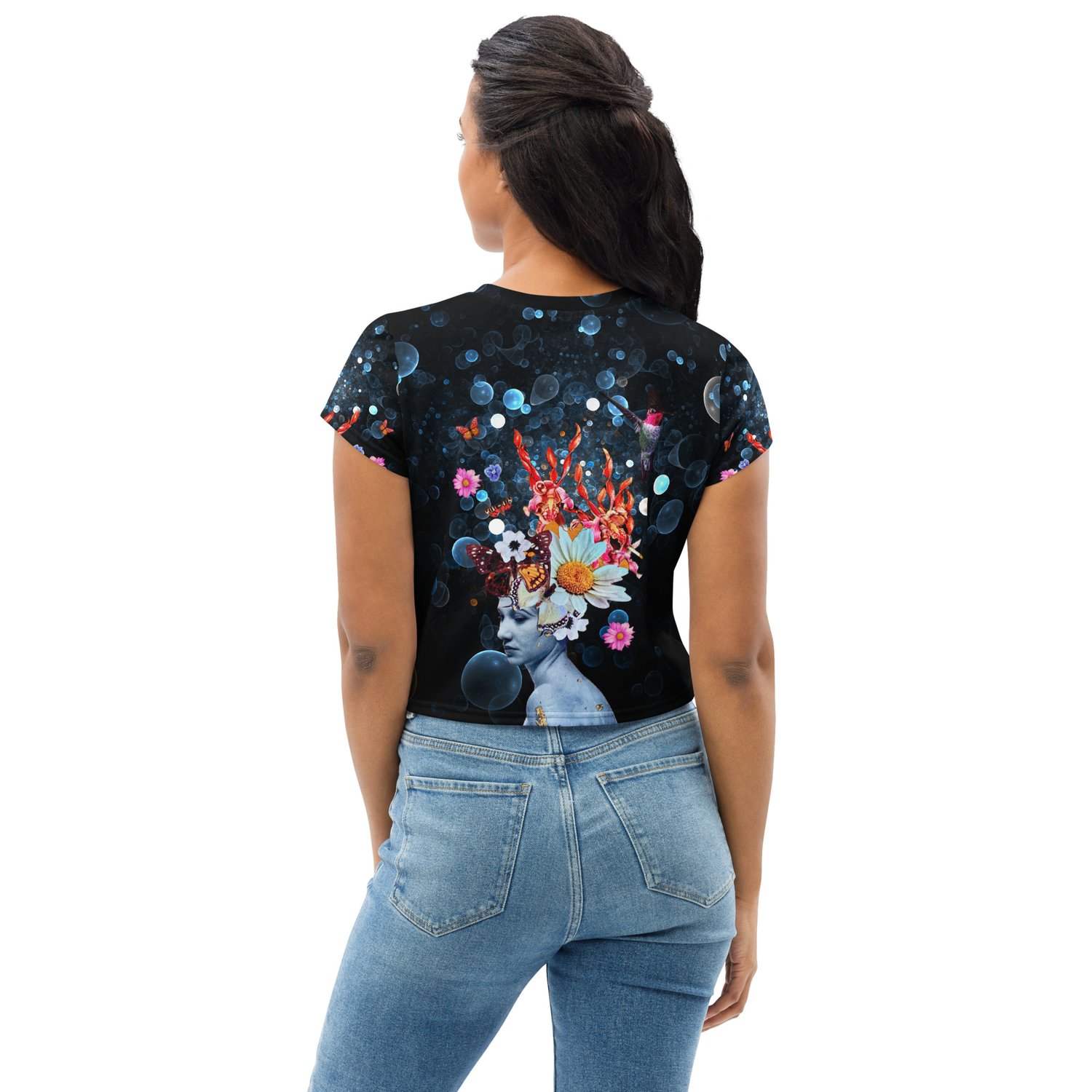 Image of Aurelian Bubble Edit - All Over Print Crop Tee