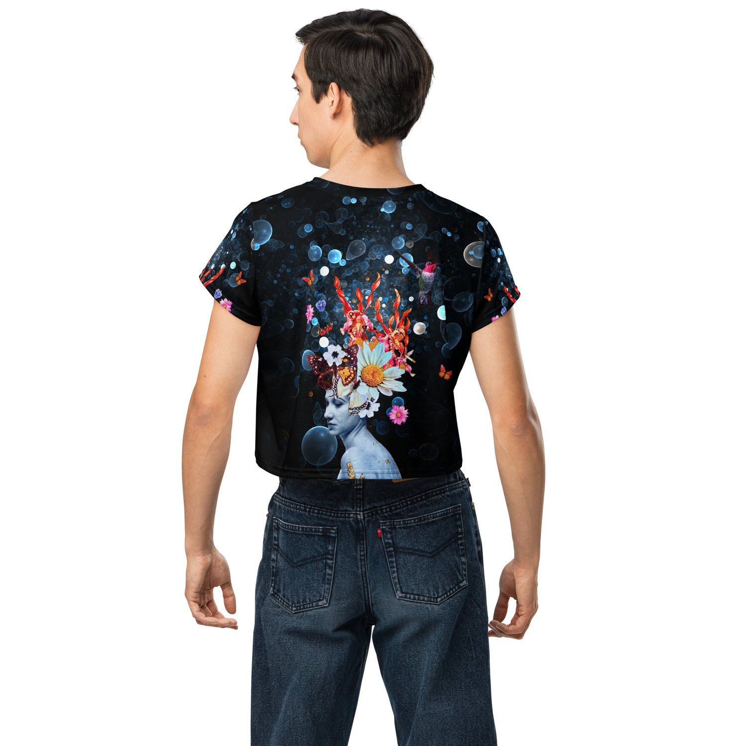Image of Aurelian Bubble Edit - All Over Print Crop Tee