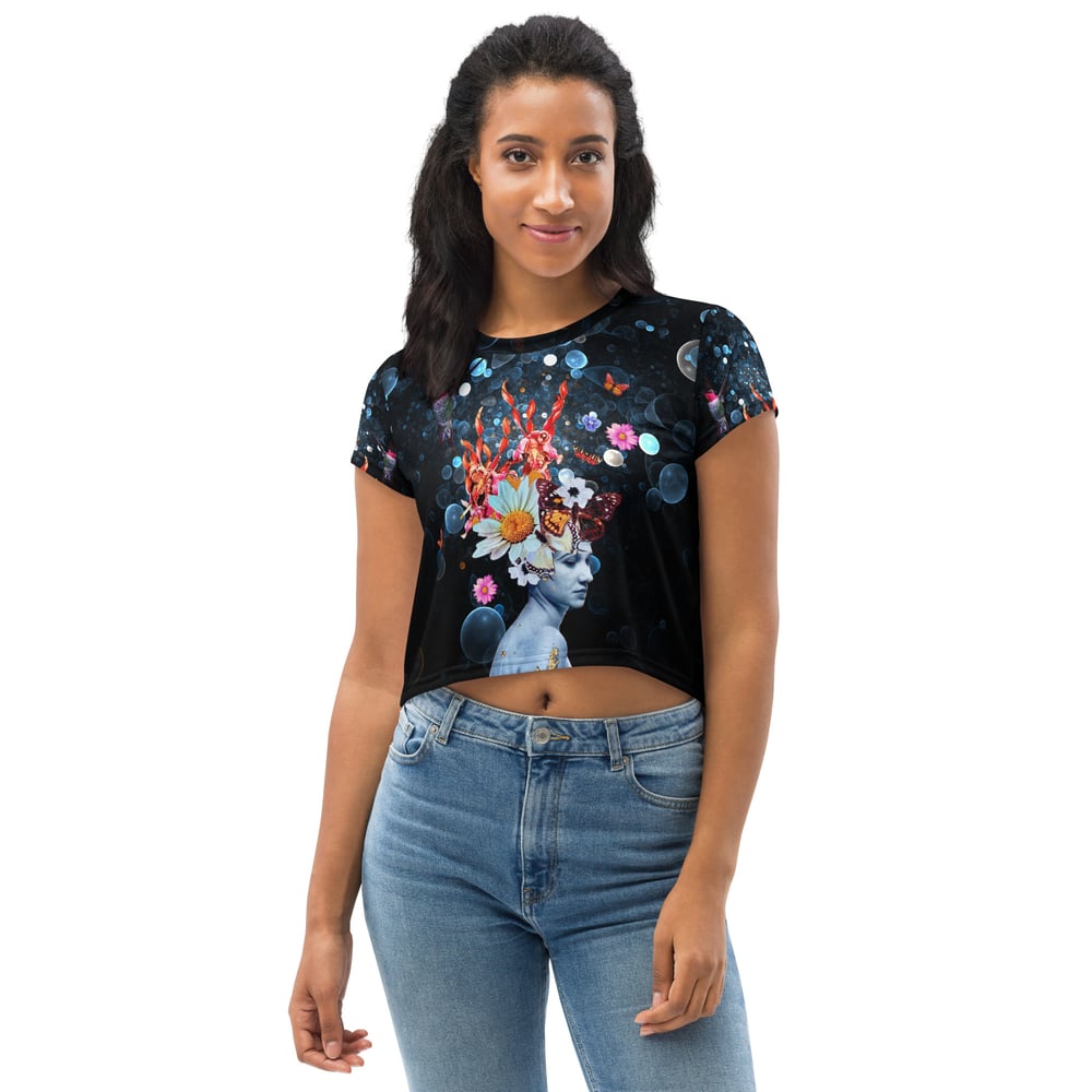 Image of Aurelian Bubble Edit - All Over Print Crop Tee