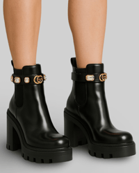 Image 4 of Luxury Glossy Ankle Boots – Bold, Elegant, and Statement-Making