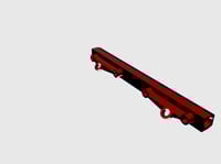 Image 3 of Mazda Protege Billet Aluminum Fuel Rail
