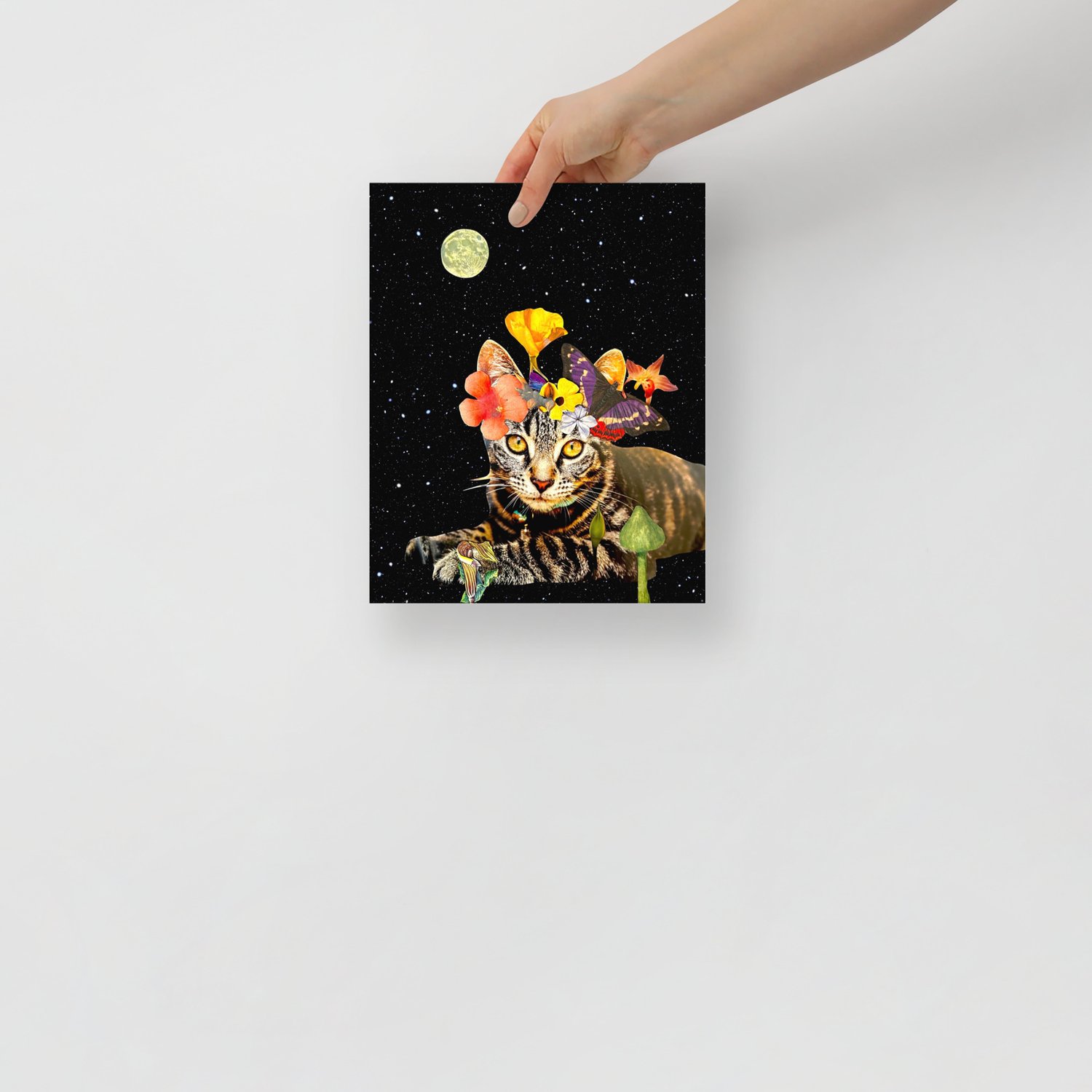 Image of Frida Cat-Lo - Matte Giclee Print - 8x10 inches