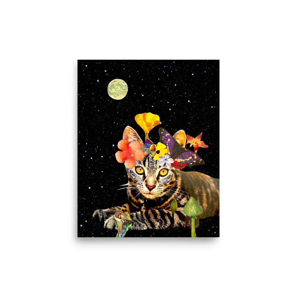 Image of Frida Cat-Lo - Matte Giclee Print - 8x10 inches