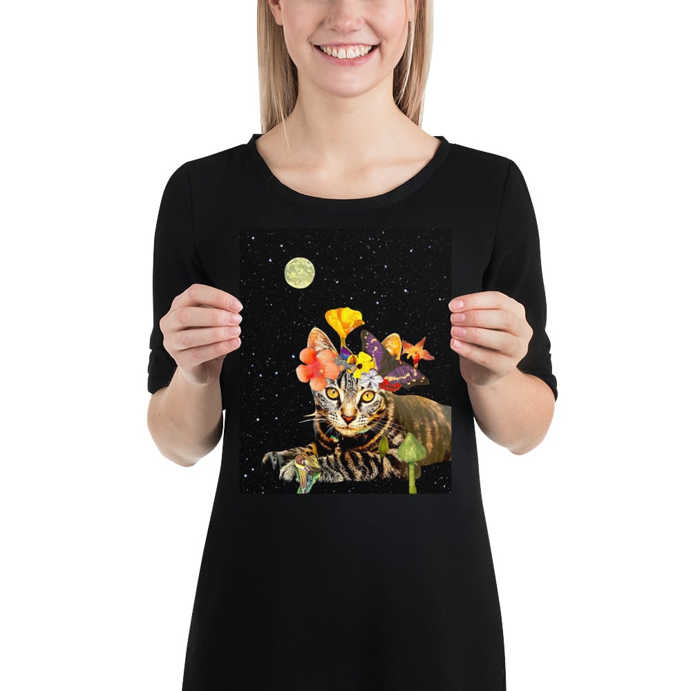 Image of Frida Cat-Lo - Matte Giclee Print - 8x10 inches