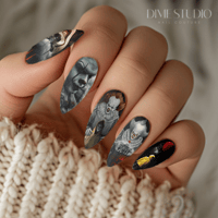 Image 1 of PENNYWISE & GEORGIE HALLOWEEN HORROR NAIL DECALS 