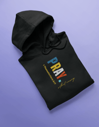Image 3 of 1 Thessalonians 5:17 Pray Without Ceasing (Black/Vertical) Unisex