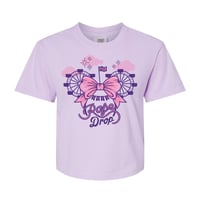 Image 1 of "Rope Drop" Women's Boxy T-shirt (Orchid)