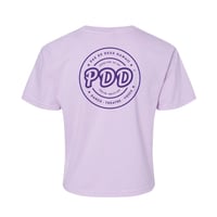 Image 2 of "Rope Drop" Women's Boxy T-shirt (Orchid)
