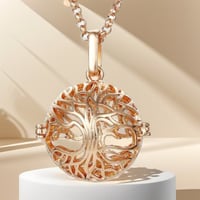 Image 3 of Harmony in Style: Tree of Life Diffuser Necklace for Mindful Moments