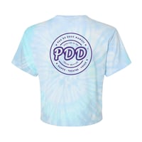 Image 2 of "Rope Drop" Women's Tie-Dye Crop T-shirt