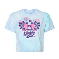 Image 1 of "Rope Drop" Women's Tie-Dye Crop T-shirt