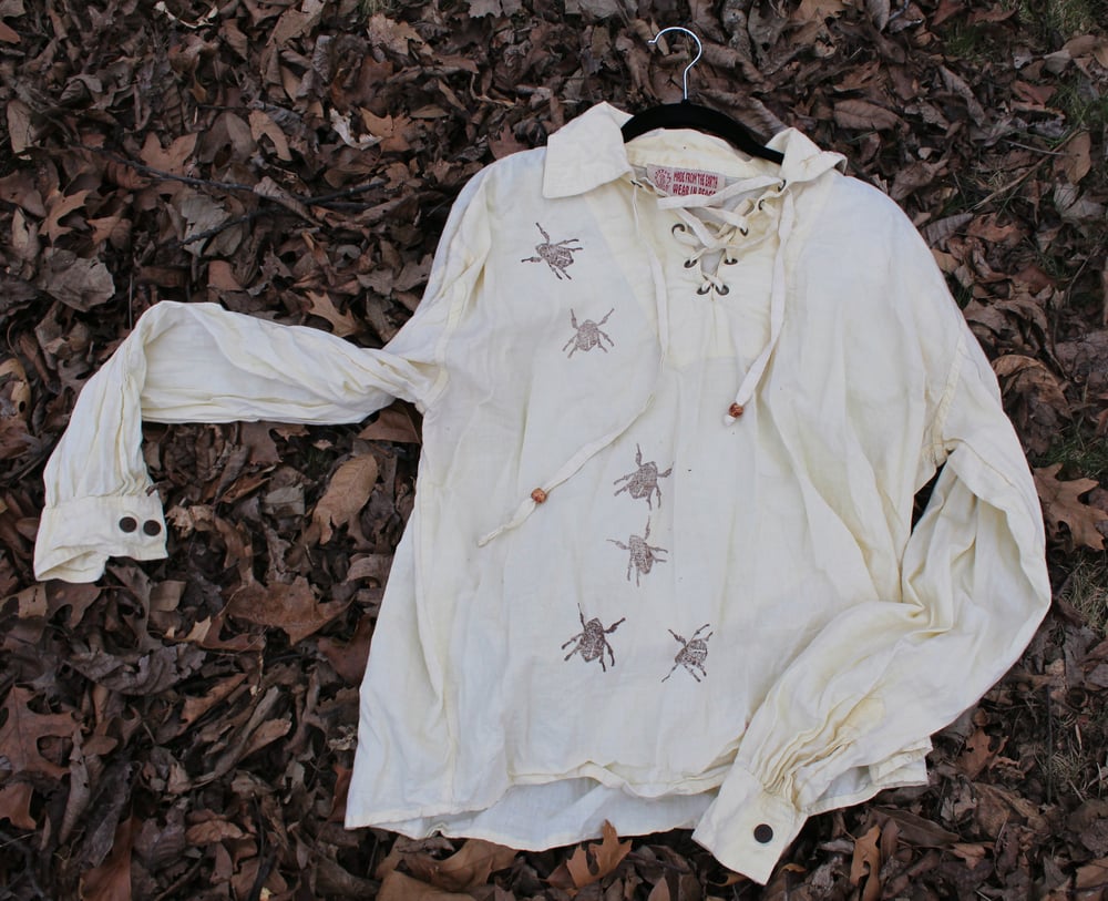 Image of Lace Up Infested Shirt (Unisex M)