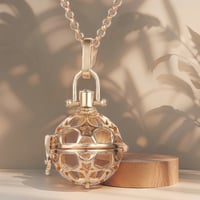 Image 1 of Modern Minimalist Aromatherapy Necklace – Sleek Stress Relief