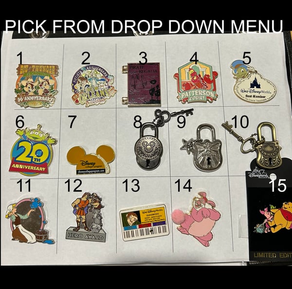 Image of Older Cast Exclusive Pins and Older LE