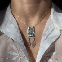Image 3 of Silver Gate Pendant Necklace #2