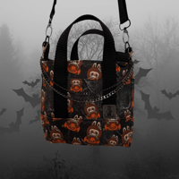 Image 1 of V2 Pumpkin Monster Canvas Mini Tote