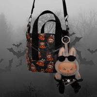 Image 2 of V2 Pumpkin Monster Canvas Mini Tote