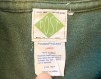Image 3 of Post Overalls overdyed cotton shirt, made in Japan, size L