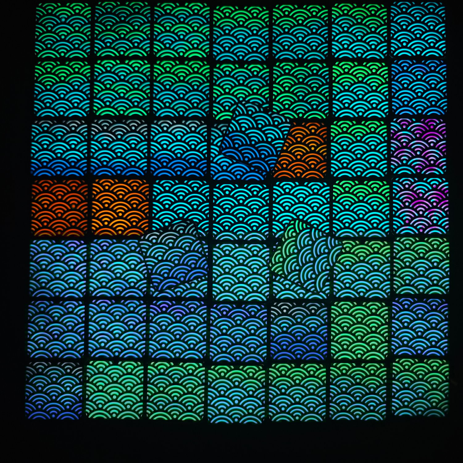 Image of Titanium 2x2 Seigaiha Wave (Final batch)