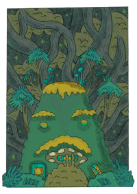 Image 2 of A5 Print Forrest Monster