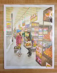 Groceries Watercolor Original