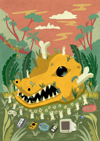 Image 2 of A5 print Digimon tribute 