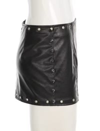 Image 2 of Rock baddie pu skirt