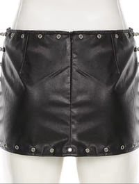 Image 5 of Rock baddie pu skirt