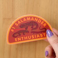 Image 2 of #1 Salamander Enthusiast Sticker