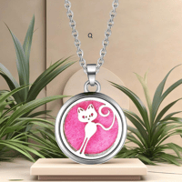 Image 1 of Cat Aromatherapy Jewelry for Sleep Support 