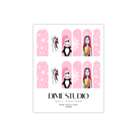 Image 4 of PINK SANTA JACK HOLIDAY CHRISTMAS NAIL DECALS 