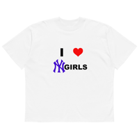 I <3 NY GIRLS TEE (WHITE)