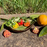 Image 1 of clay squid snack pins