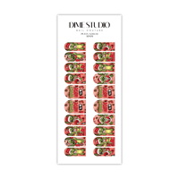 Image 3 of GRINCH STITCH CHRISTMAS NAIL DECALS 