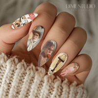 Image 1 of VINTAGE INSPIRED CHRISTMAS STORY NAIL DECALS 