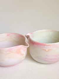 Image 4 of Cherry Blossom Matcha Bowl - Blush Pink Marble 2