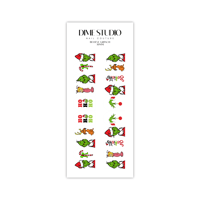 Image 3 of BELIEVE GRINCH CHRISTMAS NAIL DECALS 