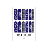 Image 4 of BLUE CHRISTMAS SNOWFLAKE NAIL DECALS