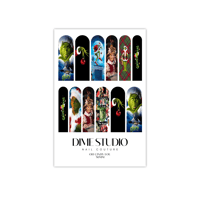 Image 3 of JIM CARREYS THE GRINCH MOVIE NAIL DECALS