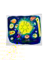 Image 1 of A6 carré - La baguette magique - illustration originale