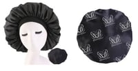 Image 2 of Oversized Satin Bonnet