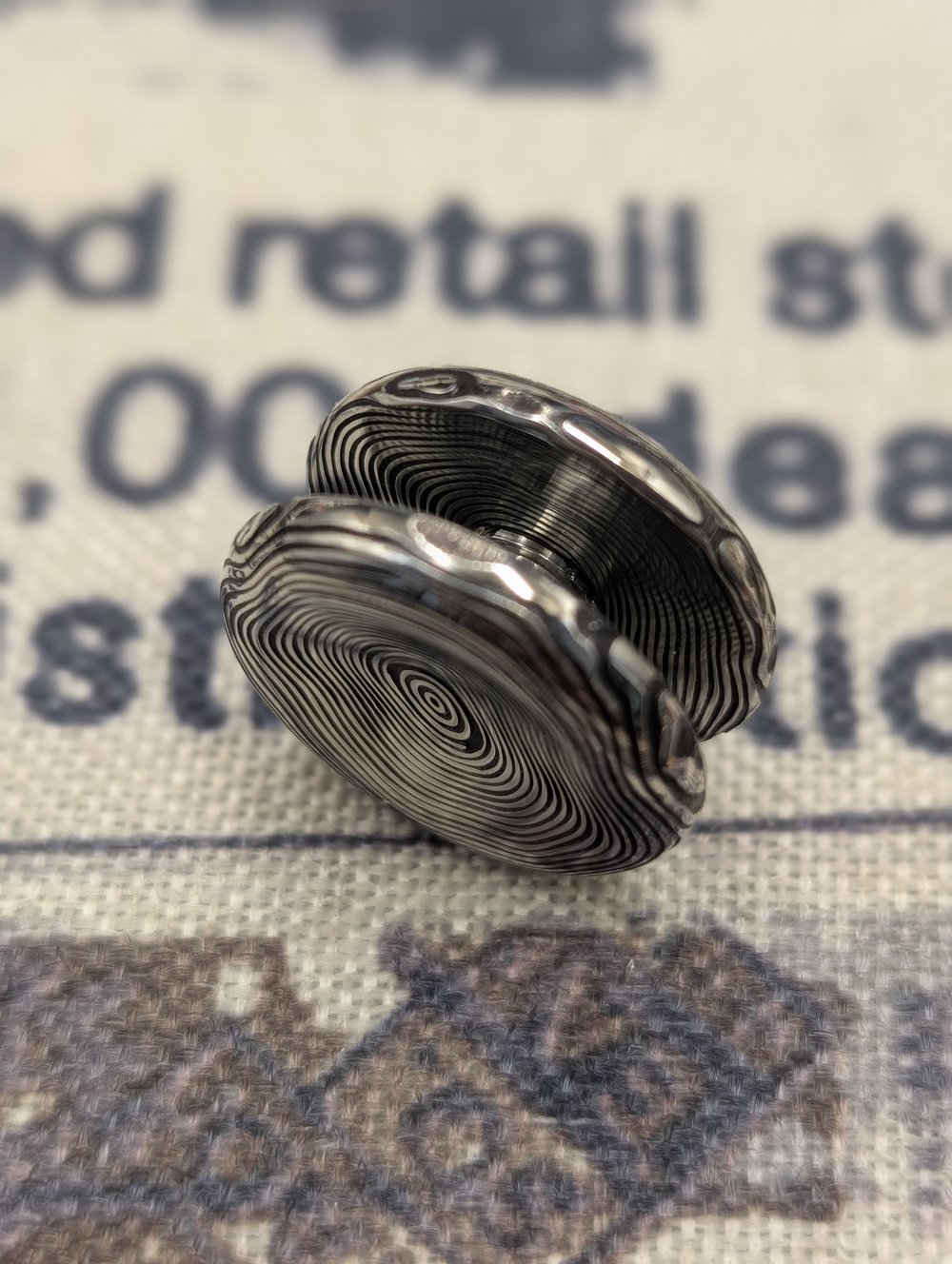 Preorder Custom Size Button in Concentric Dama