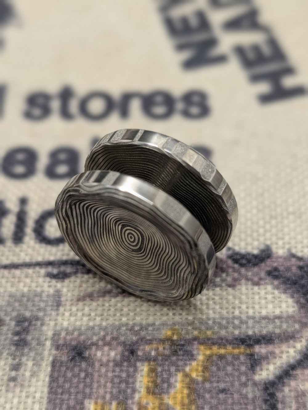 Preorder Custom Size Button in Concentric Dama