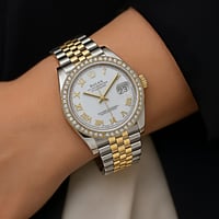 Image 2 of Prestige Date Classic ‘Diamond Bezel’ - Timeless Two-Tone Luxury Watch