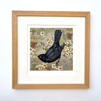Image 1 of BLACKBIRD HAND DRAWN SIGNED PRINT